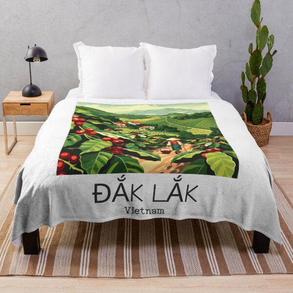 Item preview, A Vintage Illustration of Đắk Lắk - Vietnam  designed and sold by GoodOldVintage.