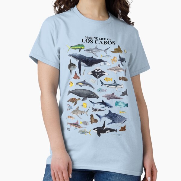 Item preview, MARINE LIFE OF LOS CABOS (light blue) designed and sold by BEATRIZ ABAITUA.