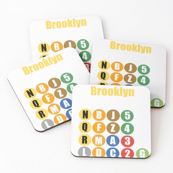 Item preview, Brooklyn ny train lines yellow designed and sold by Mozart3.