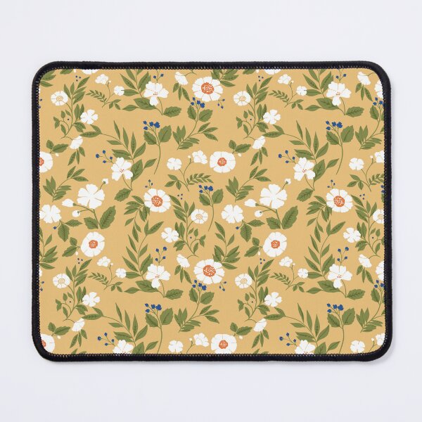 Item preview, Yellow and White Floral Pattern designed and sold by FlotsamCreative.