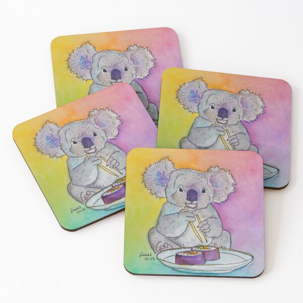 Item preview, Koala Eating Sushi designed and sold by RLawrenceArt.
