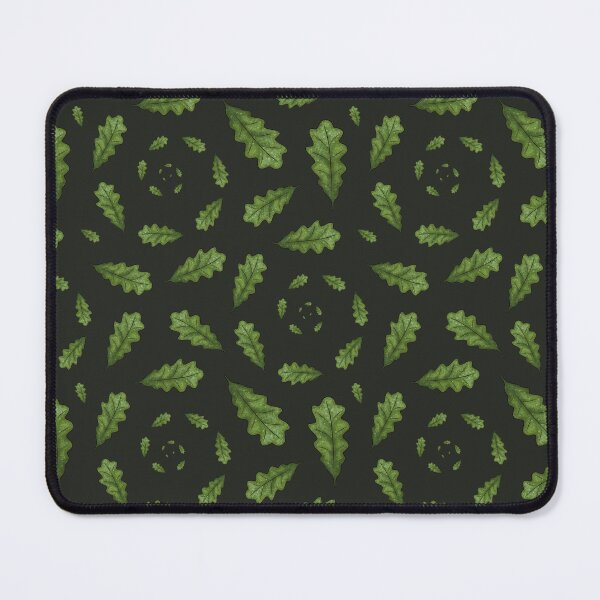 Item preview, Pattern with spirals of leaves on a dark green background designed and sold by Cherevan.
