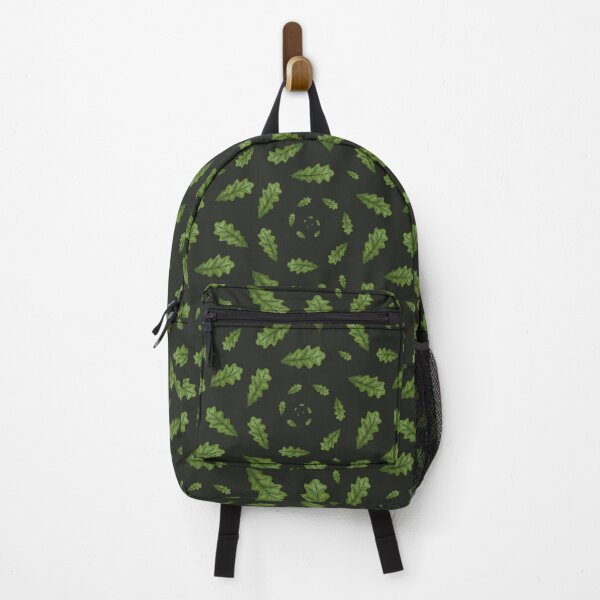 Item preview, Pattern with spirals of leaves on a dark green background designed and sold by Cherevan.
