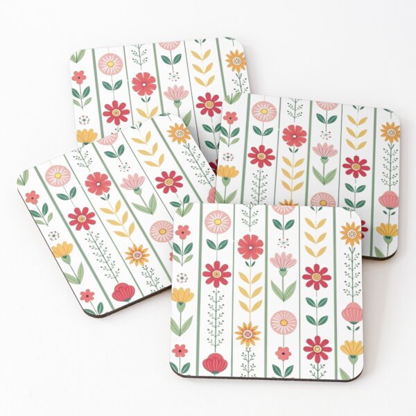Item preview, Motif Floral Vertical – Design Vintage Coloré pour Sac à Dos designed and sold by MeowLoka ⭐⭐⭐⭐.