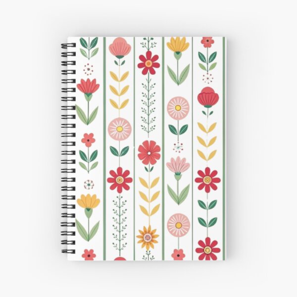 Aperçu de l'œuvre Motif Floral Vertical – Design Vintage Coloré pour Sac à Dos créée et vendue par MeowLoka ⭐⭐⭐⭐.