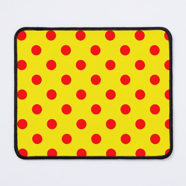 Item preview, Red On Yellow Polka Dots Pattern Design  designed and sold by PatternTitan.