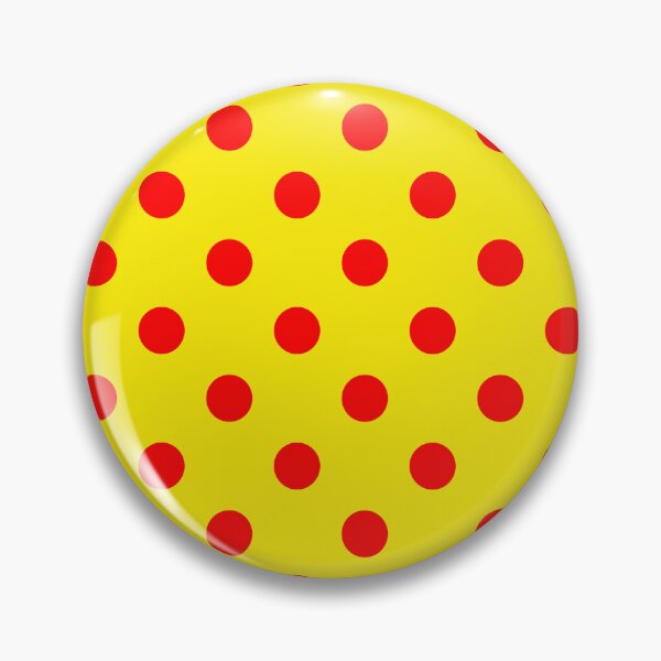 Item preview, Red On Yellow Polka Dots Pattern Design  designed and sold by PatternTitan.