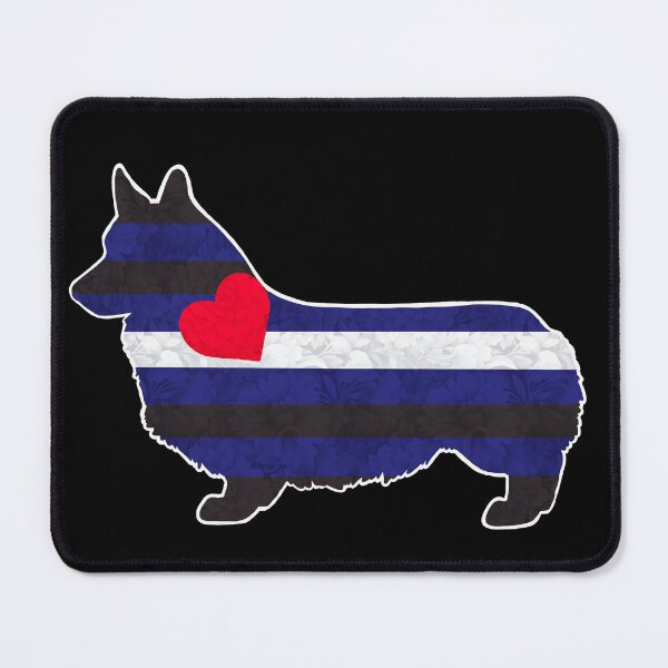 Item preview, Leather Pride Pembroke Welsh Corgi designed and sold by Spinyflowerart.
