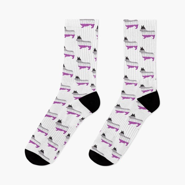 Item preview, Asexual Pride Pembroke Welsh Corgi designed and sold by Spinyflowerart.