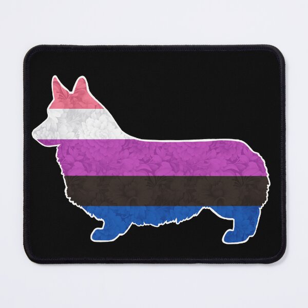 Item preview, Genderfluid Pride Pembroke Welsh Corgi designed and sold by Spinyflowerart.