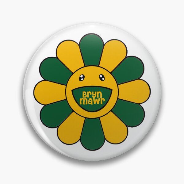 Item preview, Bryn Mawr Flower Face (green/yellow) designed and sold by TaskMe.