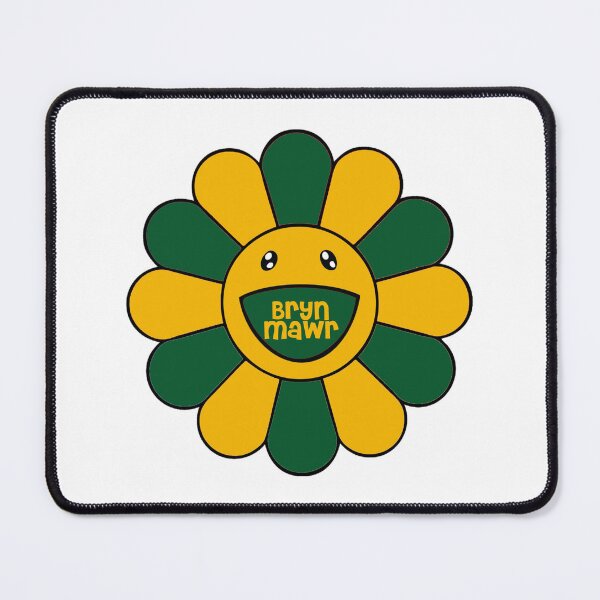 Item preview, Bryn Mawr Flower Face (green/yellow) designed and sold by TaskMe.