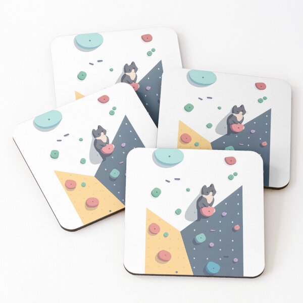 Item preview, Funny Tuxedo Cat Hanging on Indoor Climbing Wall designed and sold by Wandertrace.