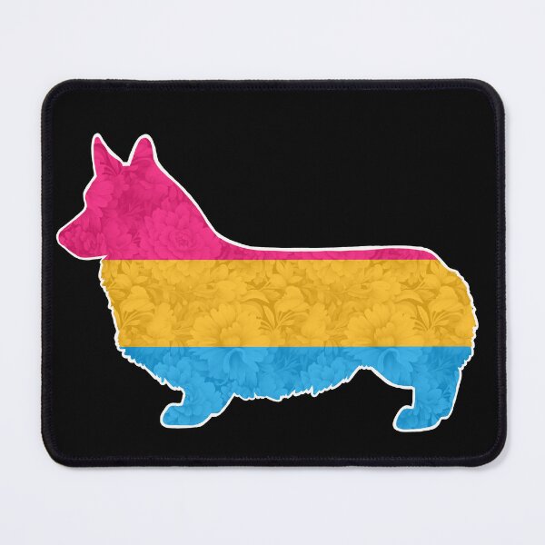 Item preview, Pansexual Pride Pembroke Welsh Corgi designed and sold by Spinyflowerart.