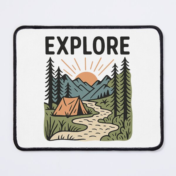 Item preview, Explore Nature Adventure Awaits Retro Camping designed and sold by Tigerr3g.
