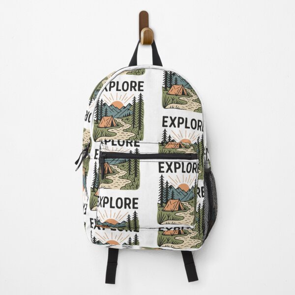 Item preview, Explore Nature Adventure Awaits Retro Camping designed and sold by Tigerr3g.
