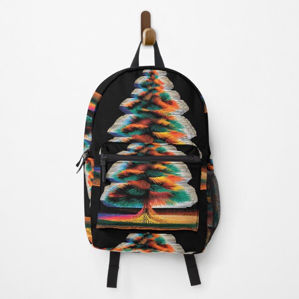 Item preview, Rainbow Knit Christmas Tree – Cozy Holiday Illustration designed and sold by Kollibri.