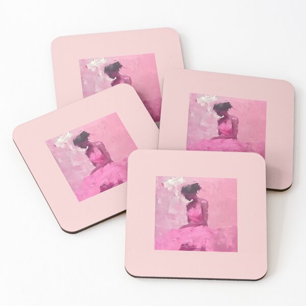 Item preview, “Pink Ballerina” — Abstract Woman in Rose Tones designed and sold by AiHouses.