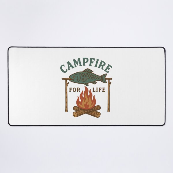 Item preview, Campfire For Life Fishing Camping Flame designed and sold by Adrian Kane.