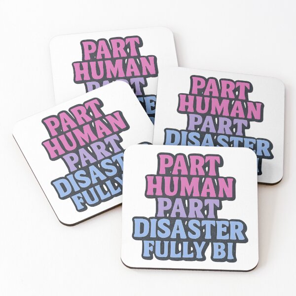 Item preview, Part Human Part Disaster Fully Bi – Bold Pride Design designed and sold by Haus Of Sin.