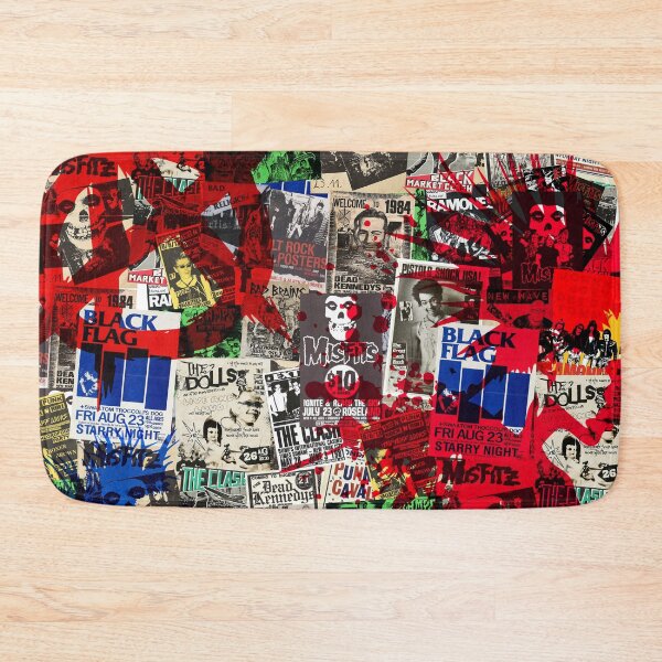 Item preview, Punk Rock old Poster Collage mixed art designed and sold by paulo silveira.