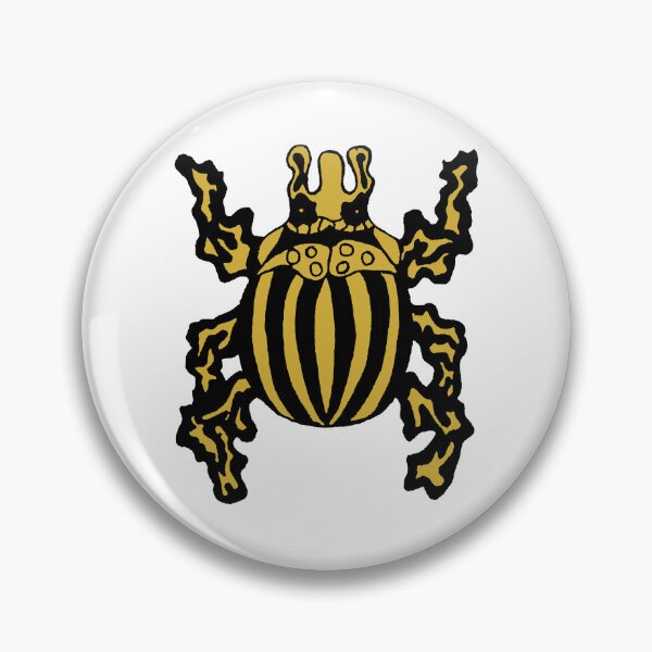 Item preview, Goldbug in Metallic Gold with White Outline designed and sold by eebclee.
