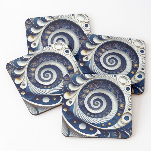 Item preview, Arte abstracto colorido de Fibonacci 142 designed and sold by Vicky Brago-Mitchell®.