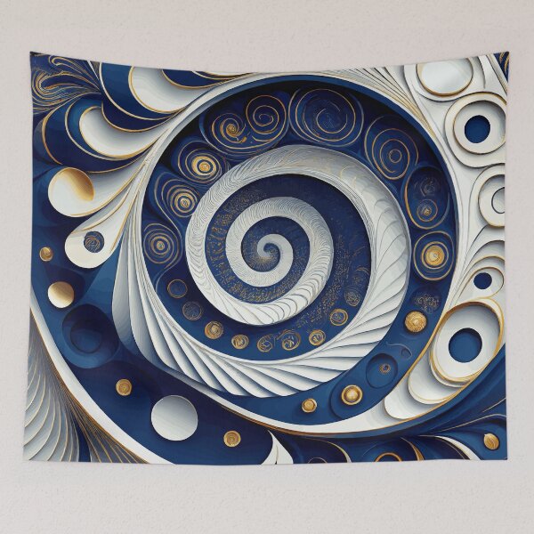Item preview, Colorful Abstract Fibonacci Art 142 designed and sold by Vicky Brago-Mitchell®.