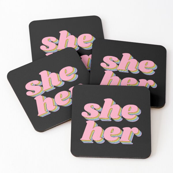 Item preview, she/her rainbow designed and sold by rainytheday.