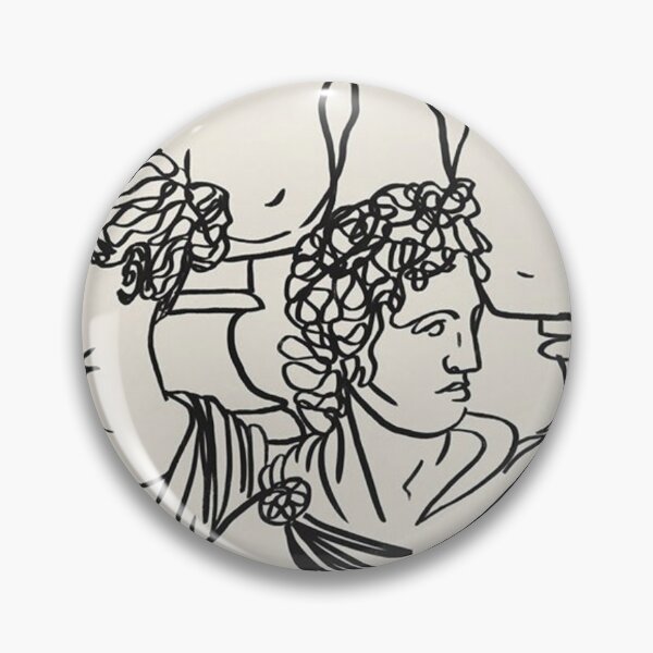 Item preview, classic statues art pattern designed and sold by Pretty Postcards.