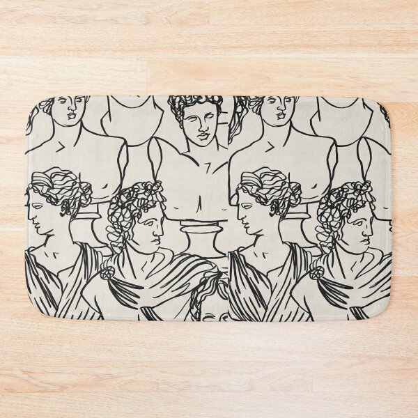 Item preview, classic statues art pattern designed and sold by Pretty Postcards.