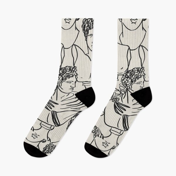 Item preview, classic statues art pattern designed and sold by Pretty Postcards.