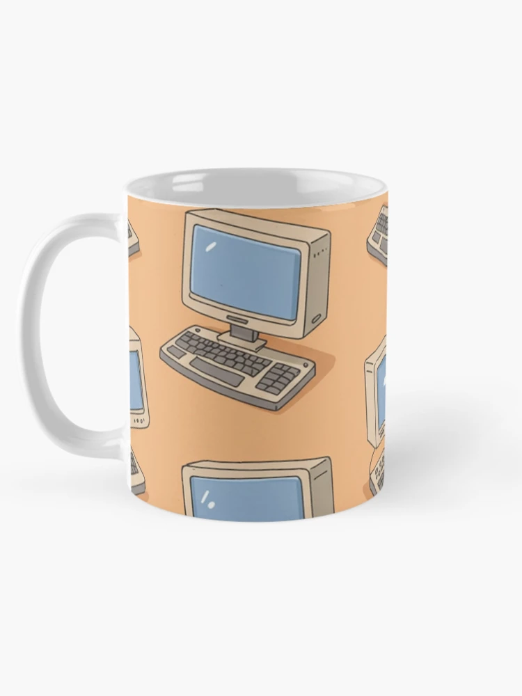 Thumbnail 5 of 6, Coffee Mug, Retro Computer Pattern designed and sold by MySignatureItems.