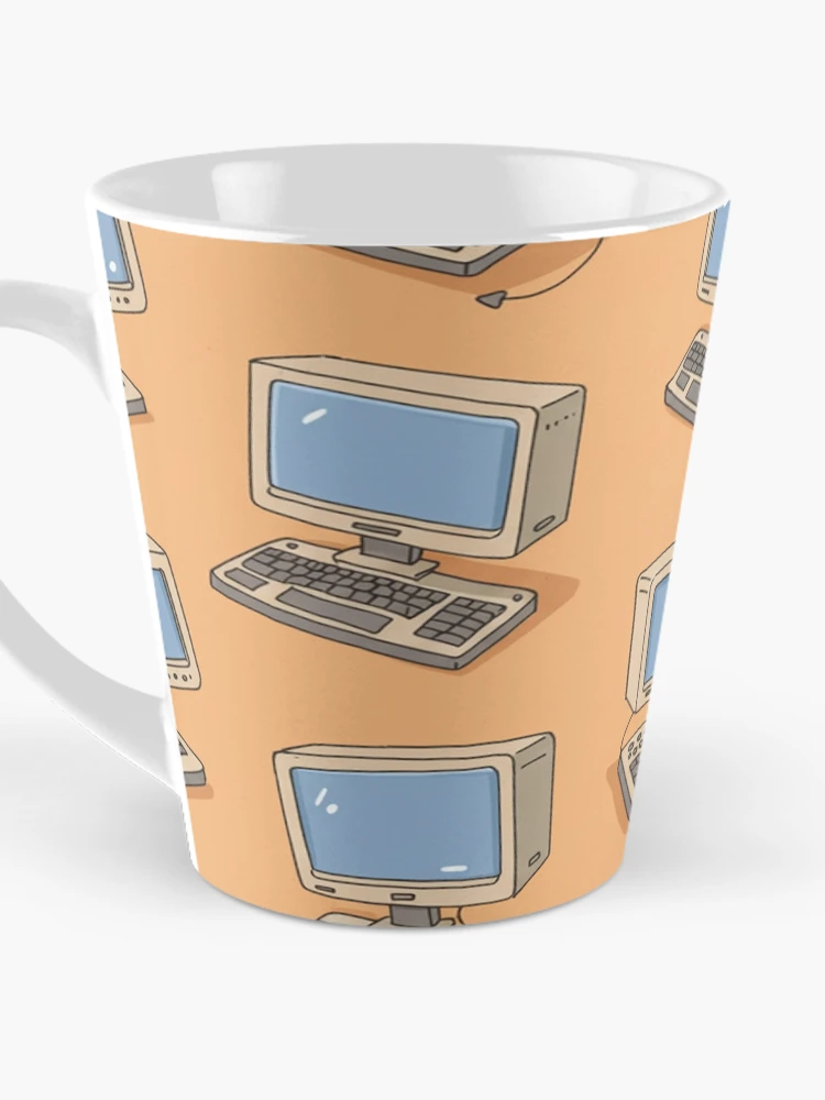 Thumbnail 3 of 4, Coffee Mug, Retro Computer Pattern designed and sold by MySignatureItems.