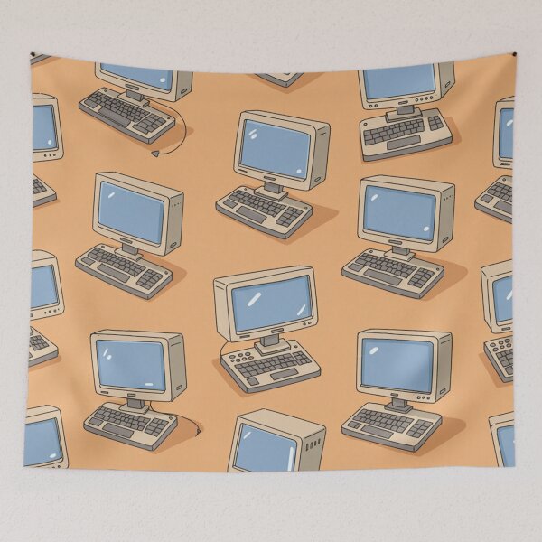 Item preview, Retro Computer Pattern designed and sold by MySignatureItems.