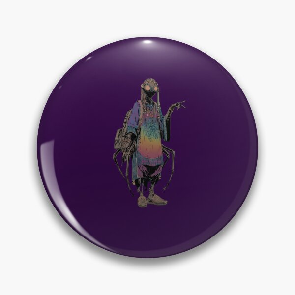 Item preview, Title: Cyber Nomad of the Wastes designed and sold by MYTHIC PEEL STICKERS.