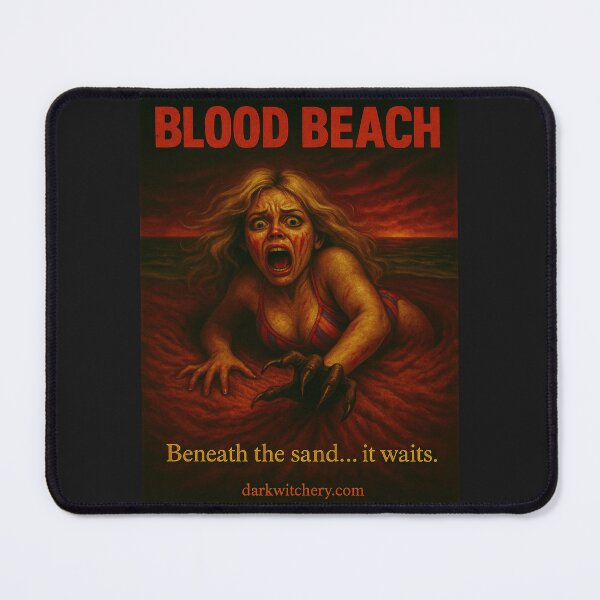 Item preview, Blood Beach/ Retro Horror Monster Poster designed and sold by Dark Witchery.