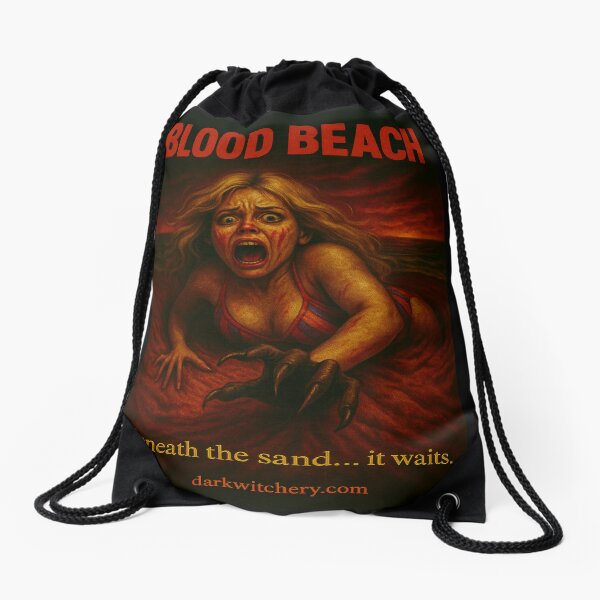 Item preview, Blood Beach/ Retro Horror Monster Poster designed and sold by Dark Witchery.