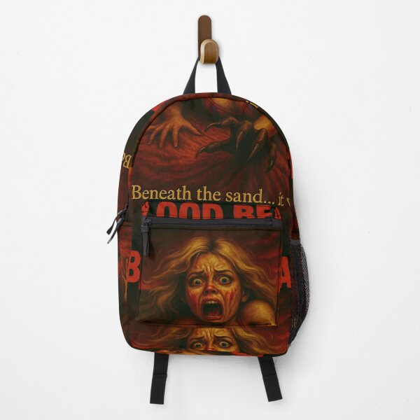 Item preview, Blood Beach/ Retro Horror Monster Poster designed and sold by Dark Witchery.