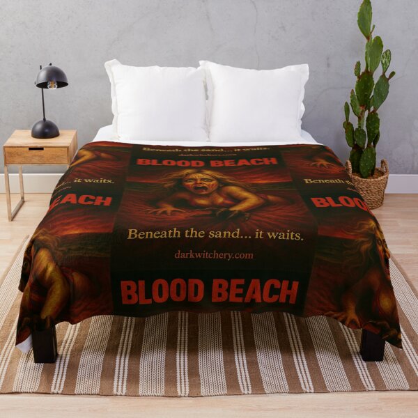 Artikelvorschau, Blood Beach/ Retro-Horror-Monster Poster entworfen und verkauft von Dark Witchery.