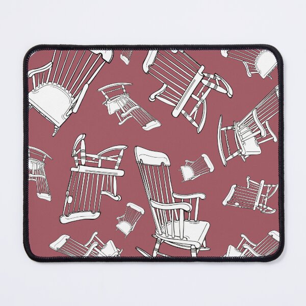 Item preview, Rocking Chairs raspberry designed and sold by LayerCakeDigDes.