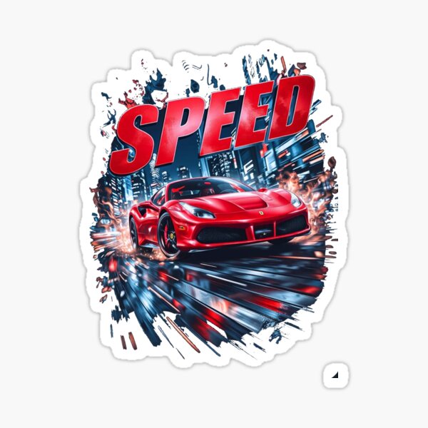 Item preview, Speed Inferno: Racing Through the Night designed and sold by Bubble-Bay Shop.