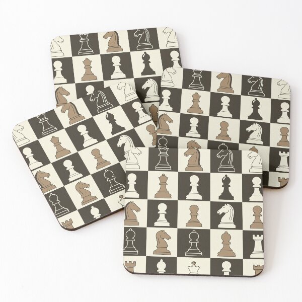 Item preview, Chessboard and Pieces Pattern designed and sold by MySignatureItems.