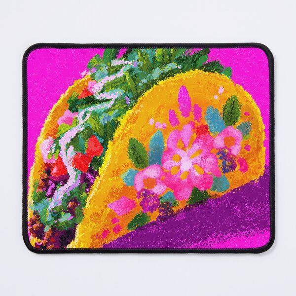 Item preview, Floral Taco with Pink Background designed and sold by bubblegoth.