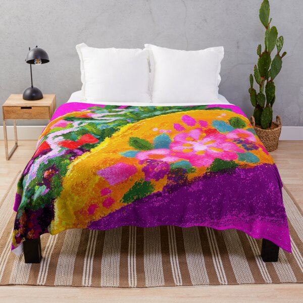 Item preview, Floral Taco with Pink Background designed and sold by bubblegoth.