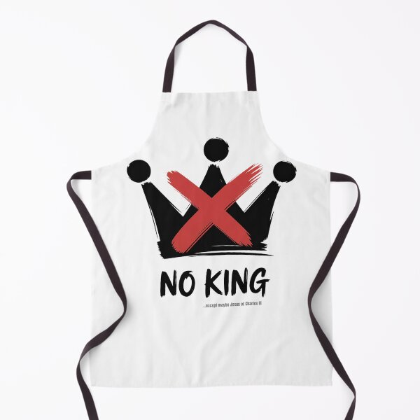 Item preview, No King… except maybe Jesus or Charles III designed and sold by Interrupt Art.