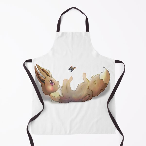 Item preview, Pocketmon Fanart Eevee playing with Butterfly designed and sold by Cosplay Evolution.