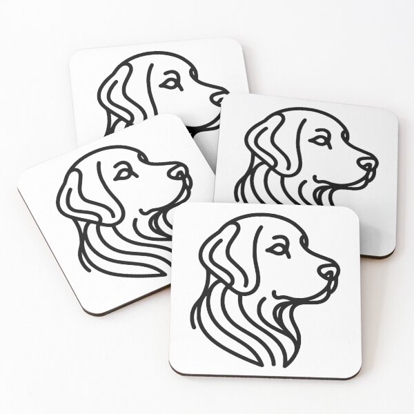 Item preview, Cute Golden Retriever Lovers dog simple line art portrait designed and sold by New Yorkify.