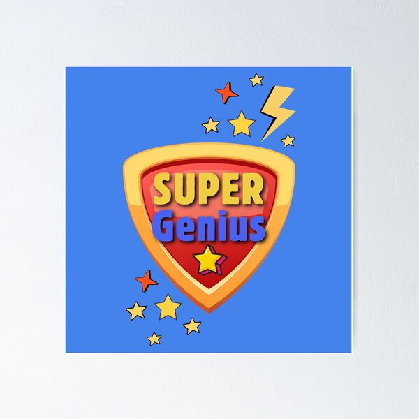 Artikel-Vorschau von Supergenie-Helden-Logo-Design, designt und verkauft von Daisy-Fox.