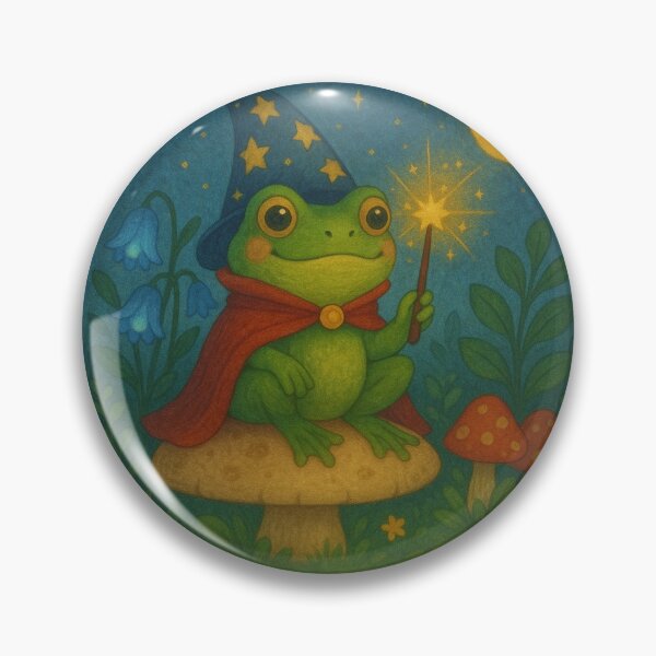 Item preview, Cottagecore Magical Frog designed and sold by cloud9create.
